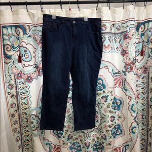 Women's Boot Cut Jeans - Dark Blue